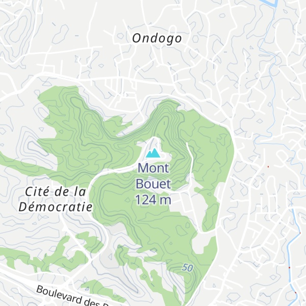 Map of Mont Bouet