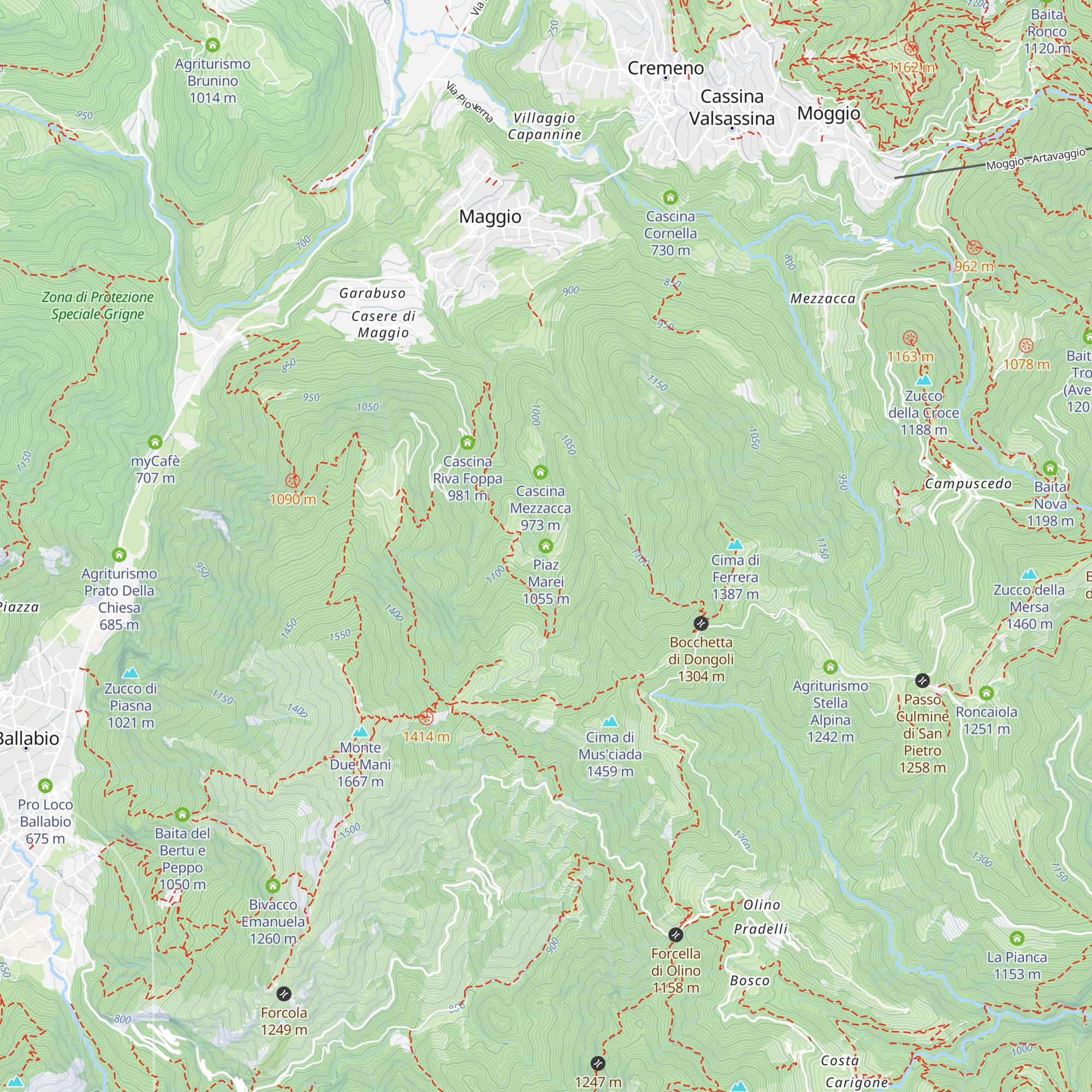 Piaz Marei map