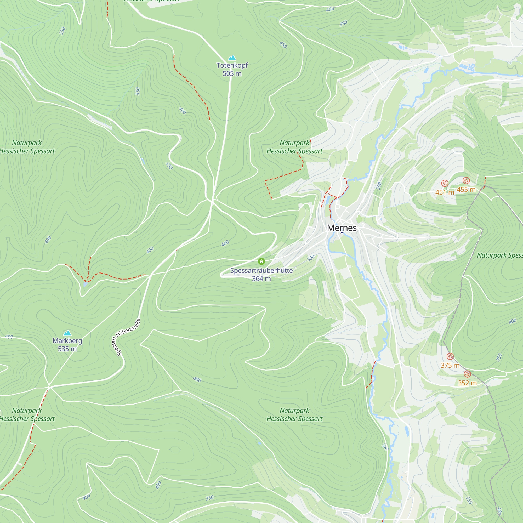 Spessarträuberhütte map