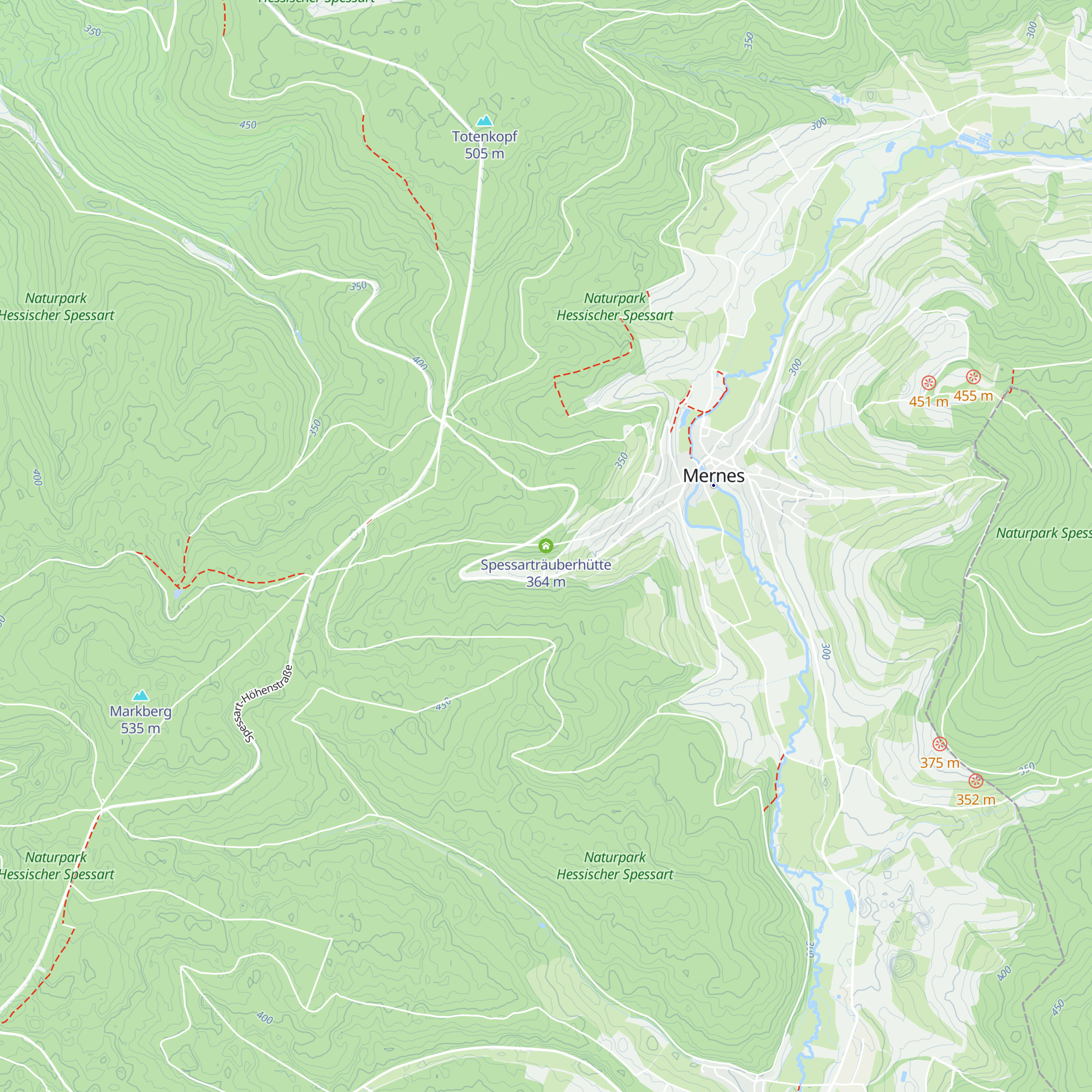 Spessarträuberhütte map