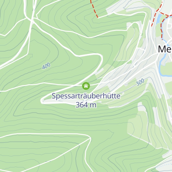Map of Spessarträuberhütte