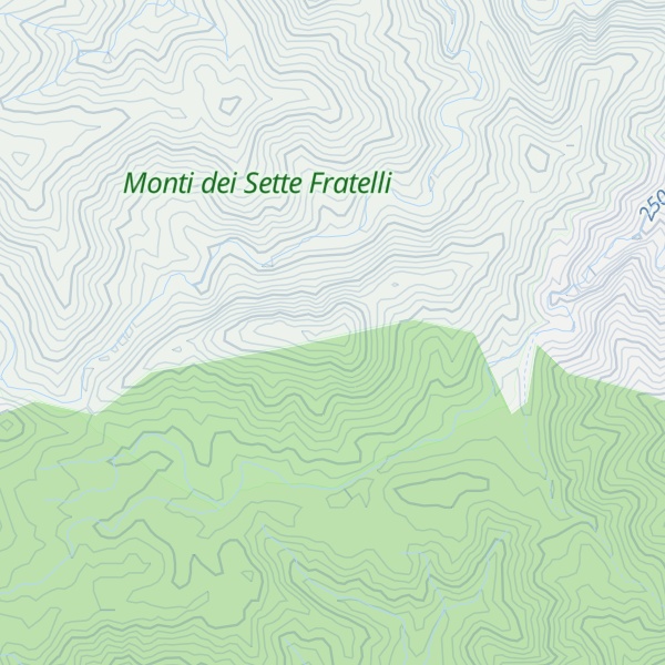 Map of Bruncu Su Sparau