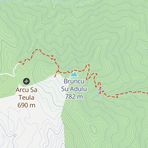 Map of Bruncu Su Adulu