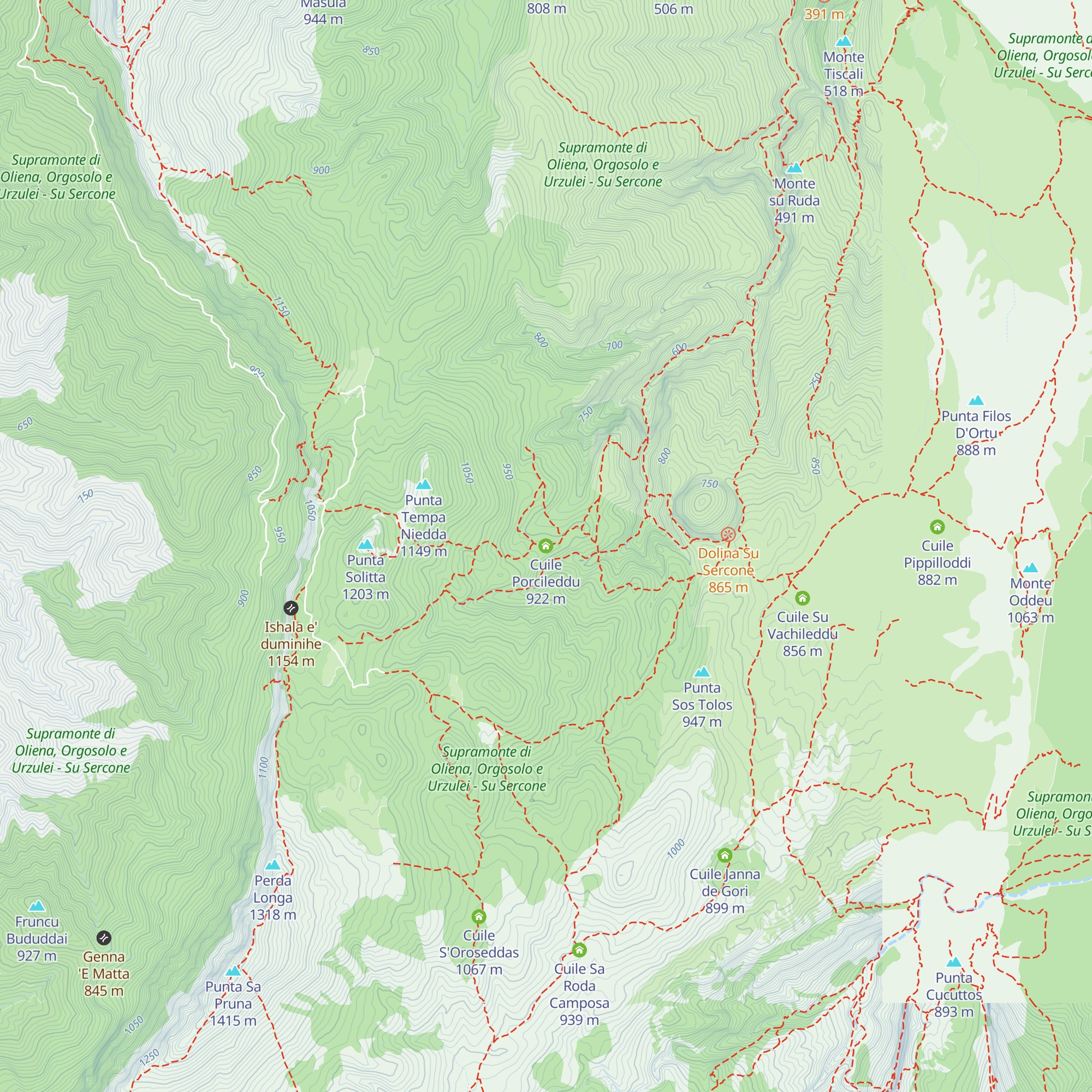 Cuile Porcileddu map