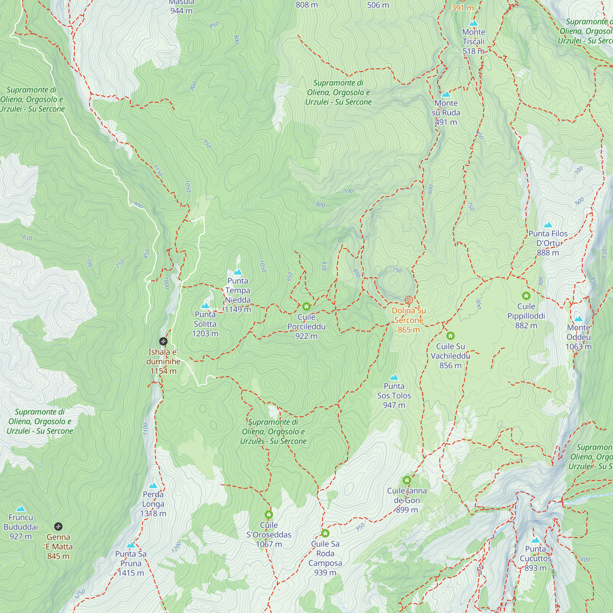 Cuile Porcileddu map