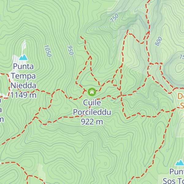 Map of Cuile Porcileddu