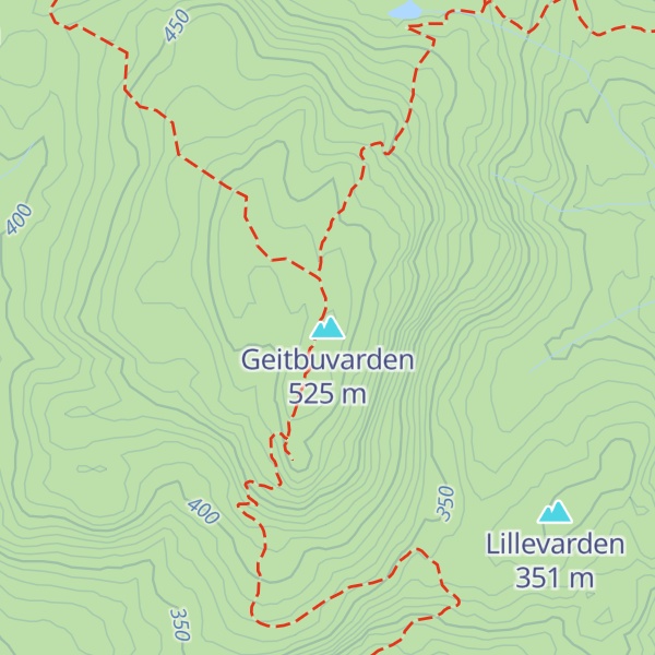 Map of Geitbuvarden