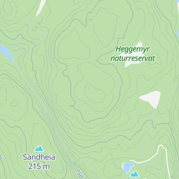 Map of Kragermyrfjellet
