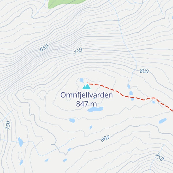 Map of Omnfjellvarden