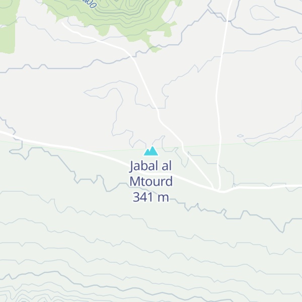 Map of Jabal al Mtourd