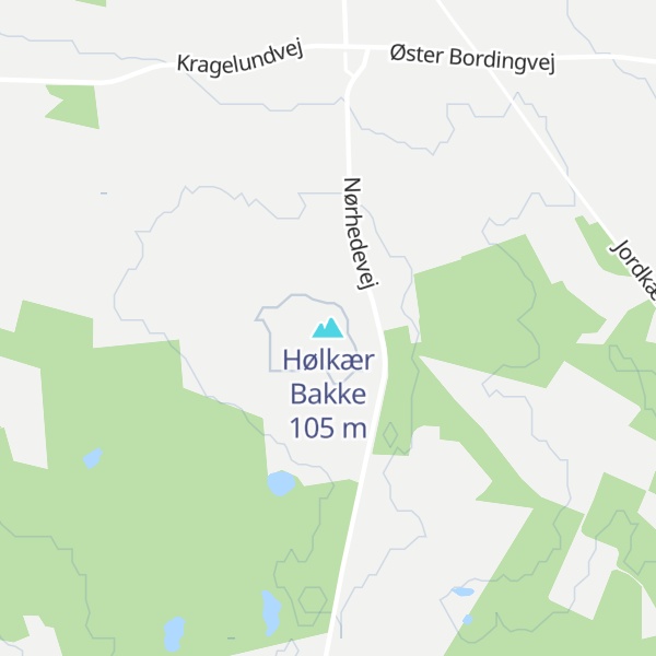 Map of Hølkær Bakke