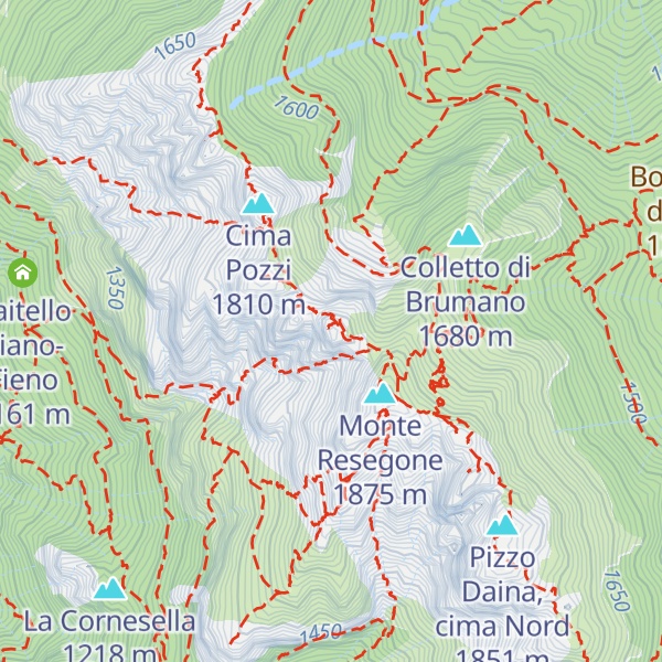 Map of Punta Stoppani
