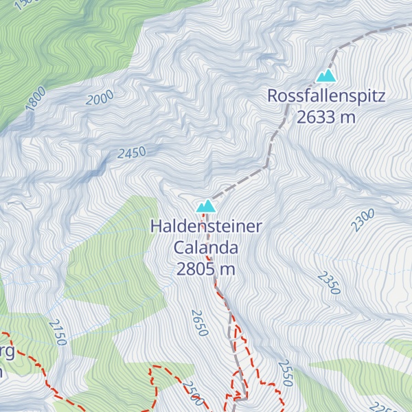 Map of Haldensteiner Calanda
