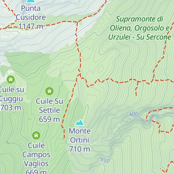 Map of Cuile Orthini