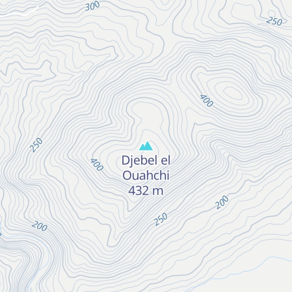Map of Djebel el Ouahchi