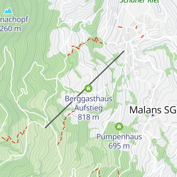 Map of Berggasthaus Aufstieg