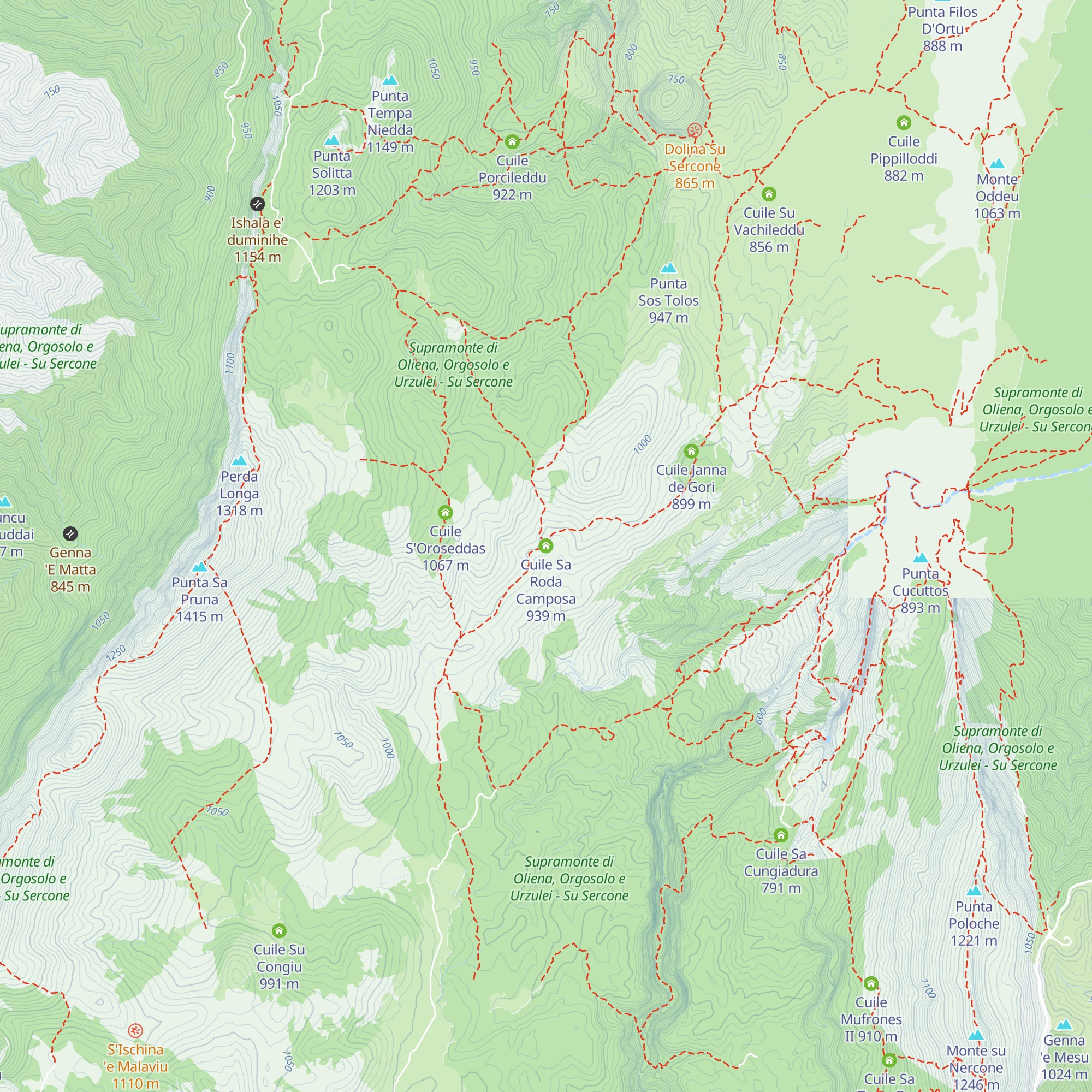 Cuile Sa Roda Camposa map