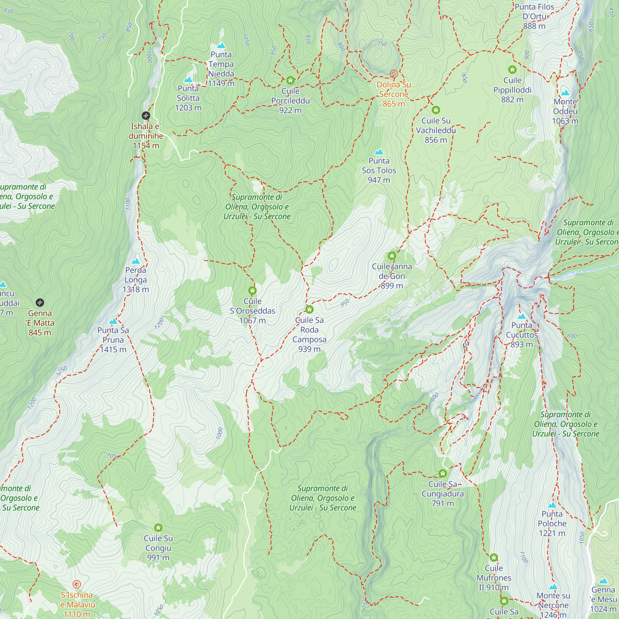 Cuile Sa Roda Camposa map