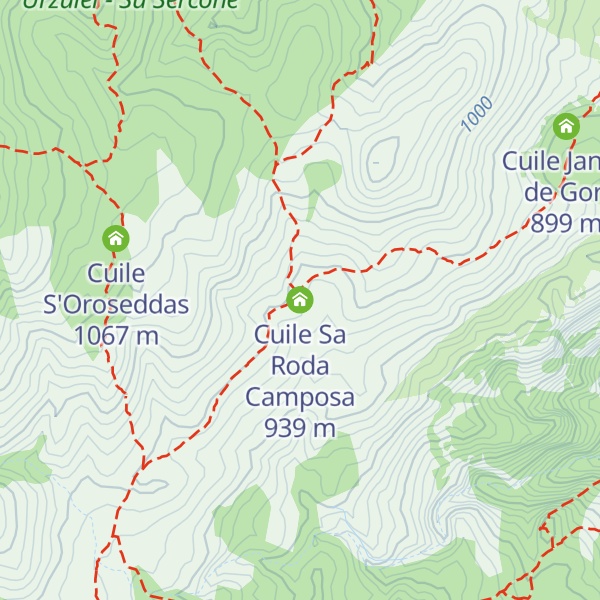 Map of Cuile Sa Roda Camposa