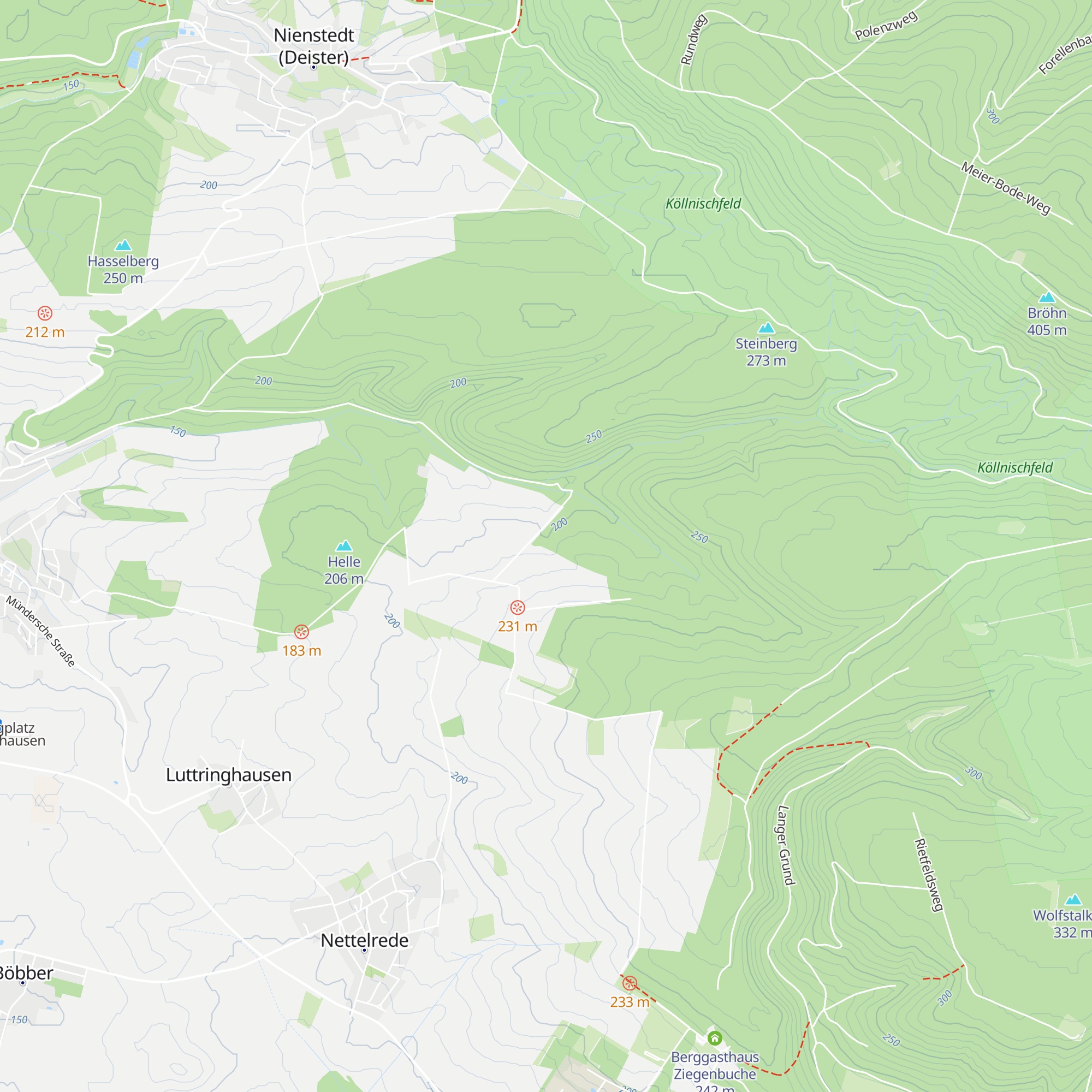 Wanderhütte Eimbeckhausen map
