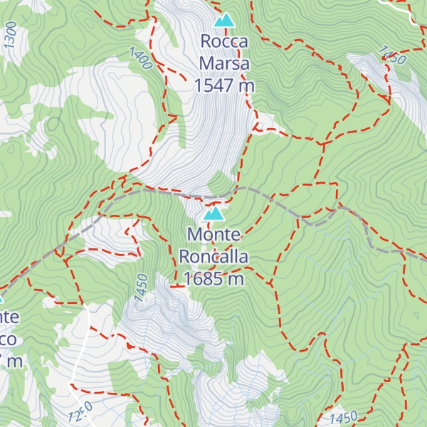Map of Monte Roncalla