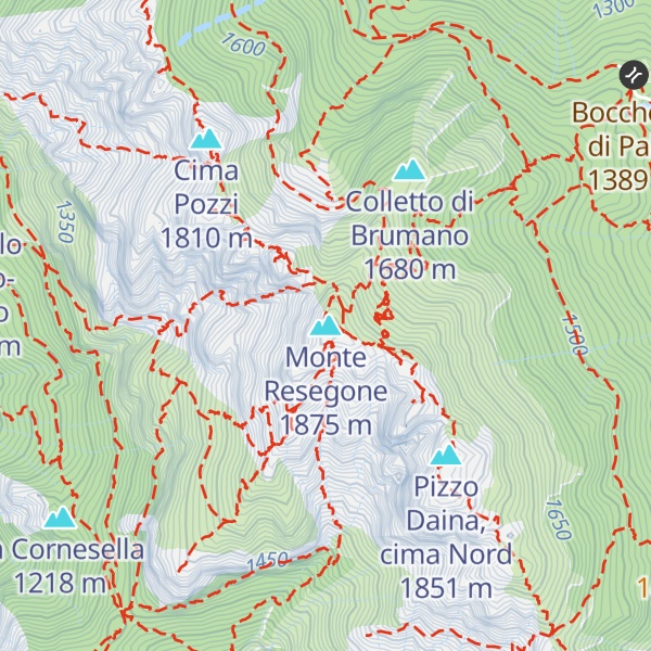 Map of Monte Resegone