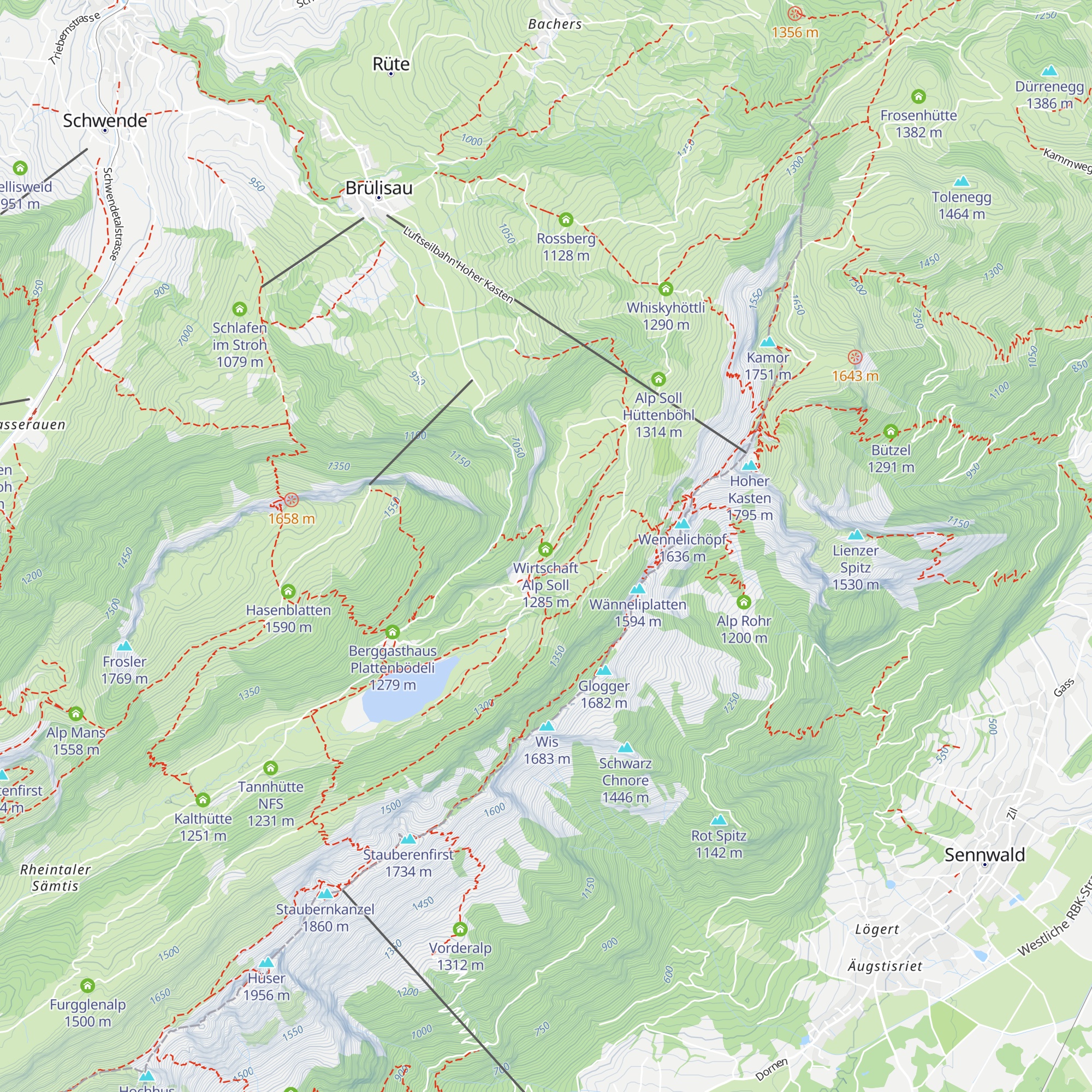 Käserei Alp Soll map