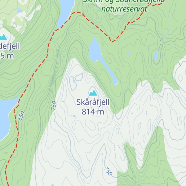 Map of Skåråfjell