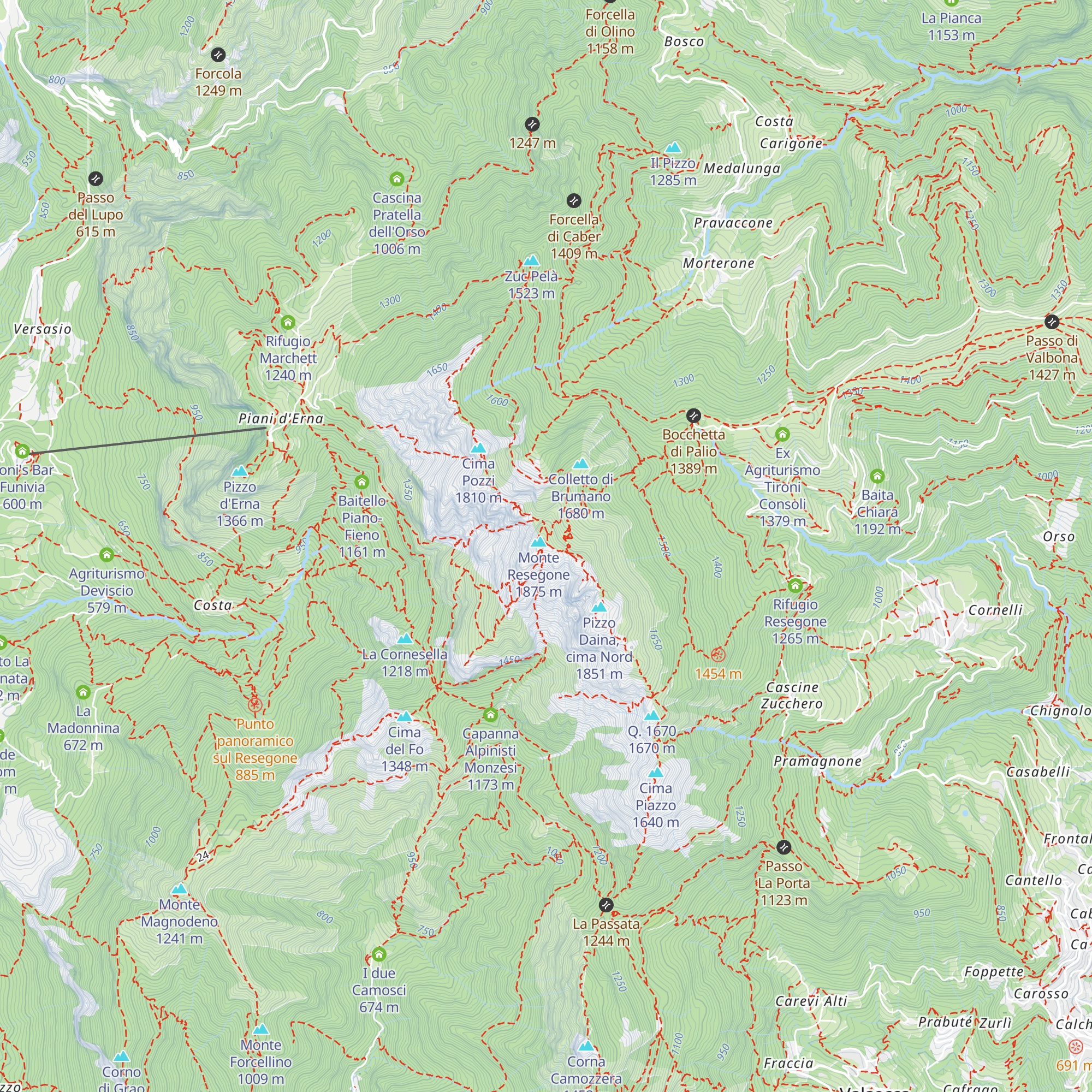 Bivacco Città di Lecco map