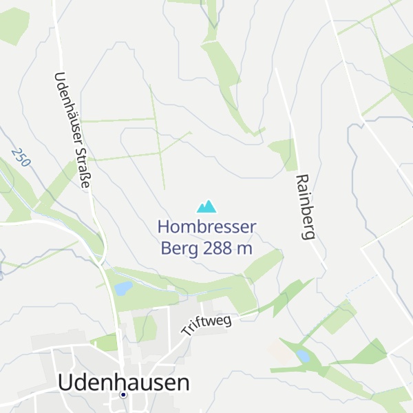 Map of Hombresser Berg