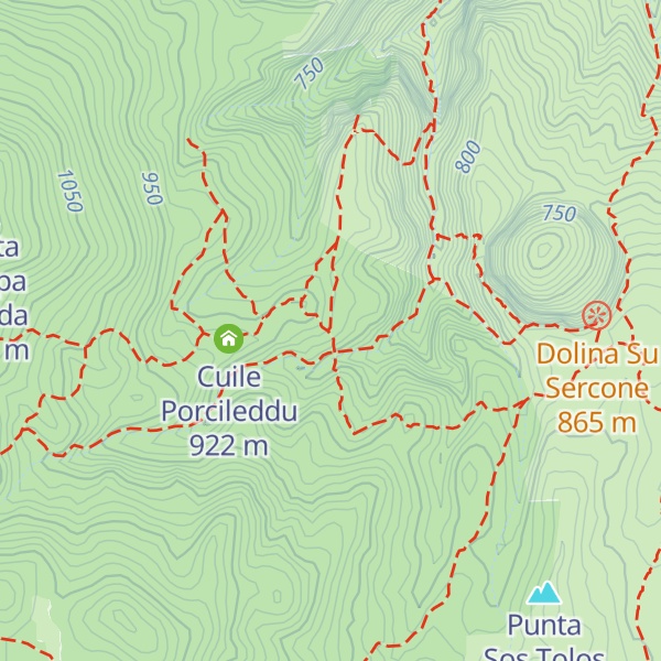 Map of Cuile Serra Hurtza