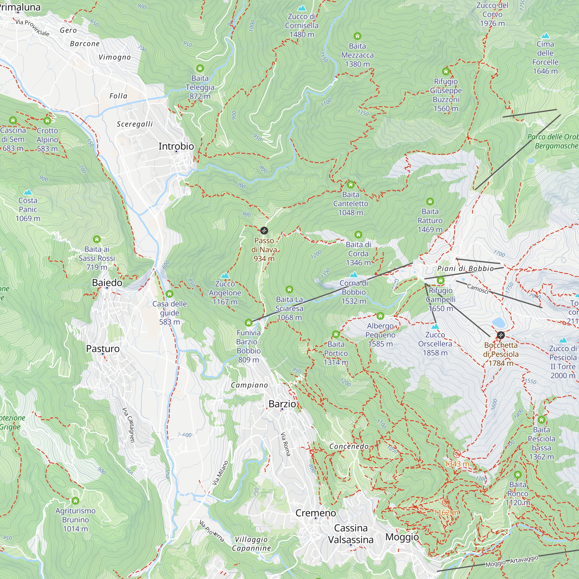 Baita La Sciaresa map