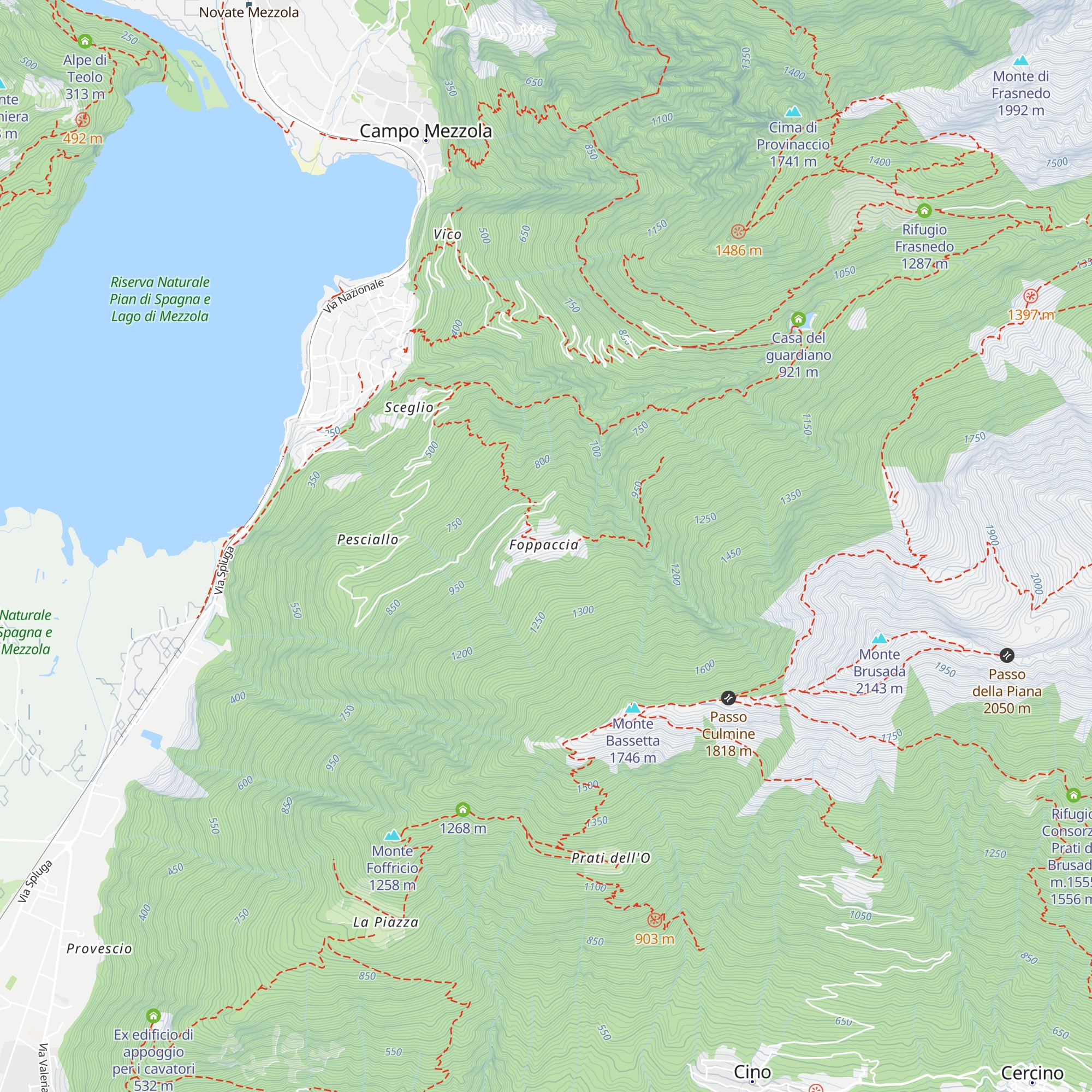 Rifugio Chianova map