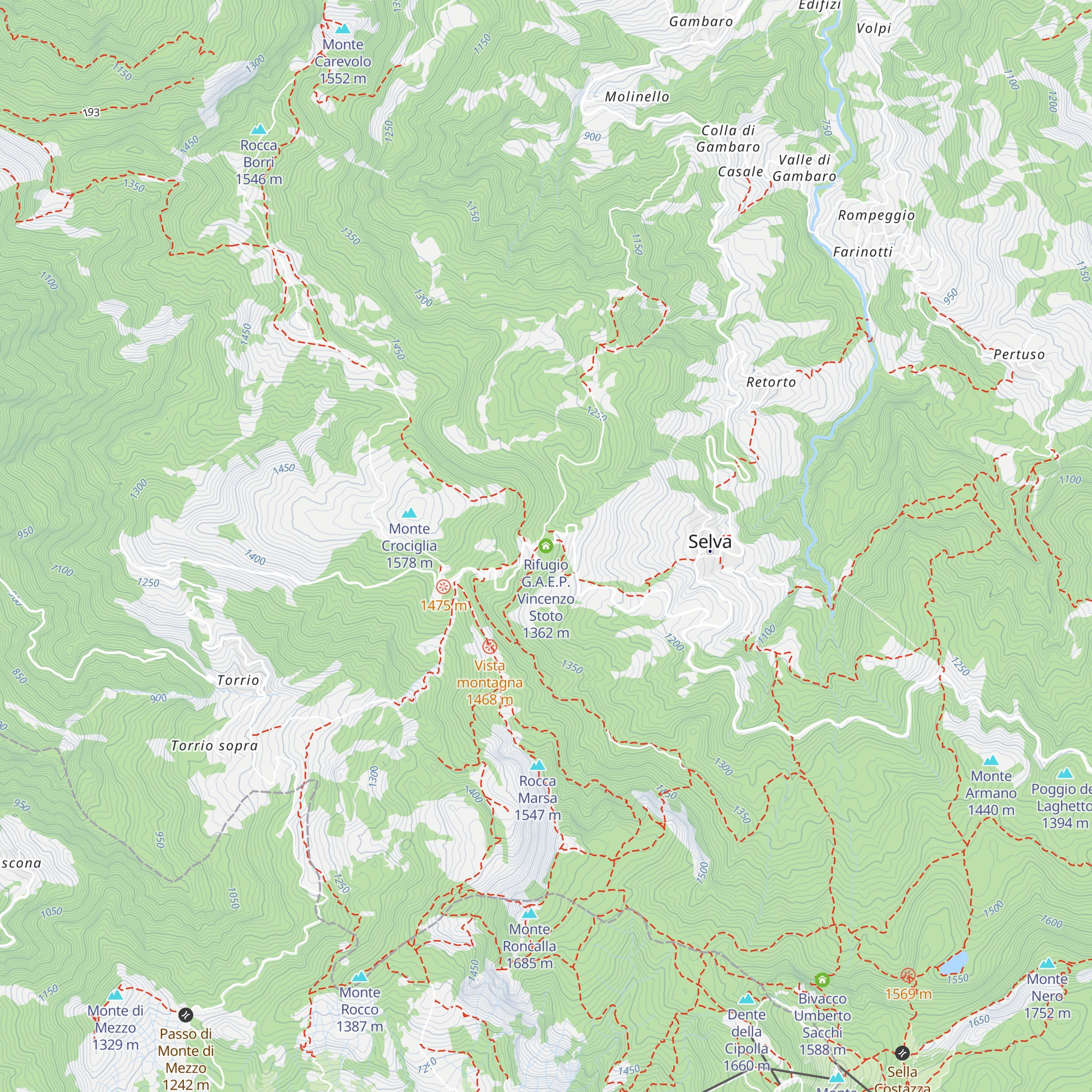 Rifugio G.A.E.P. Vincenzo Stoto map