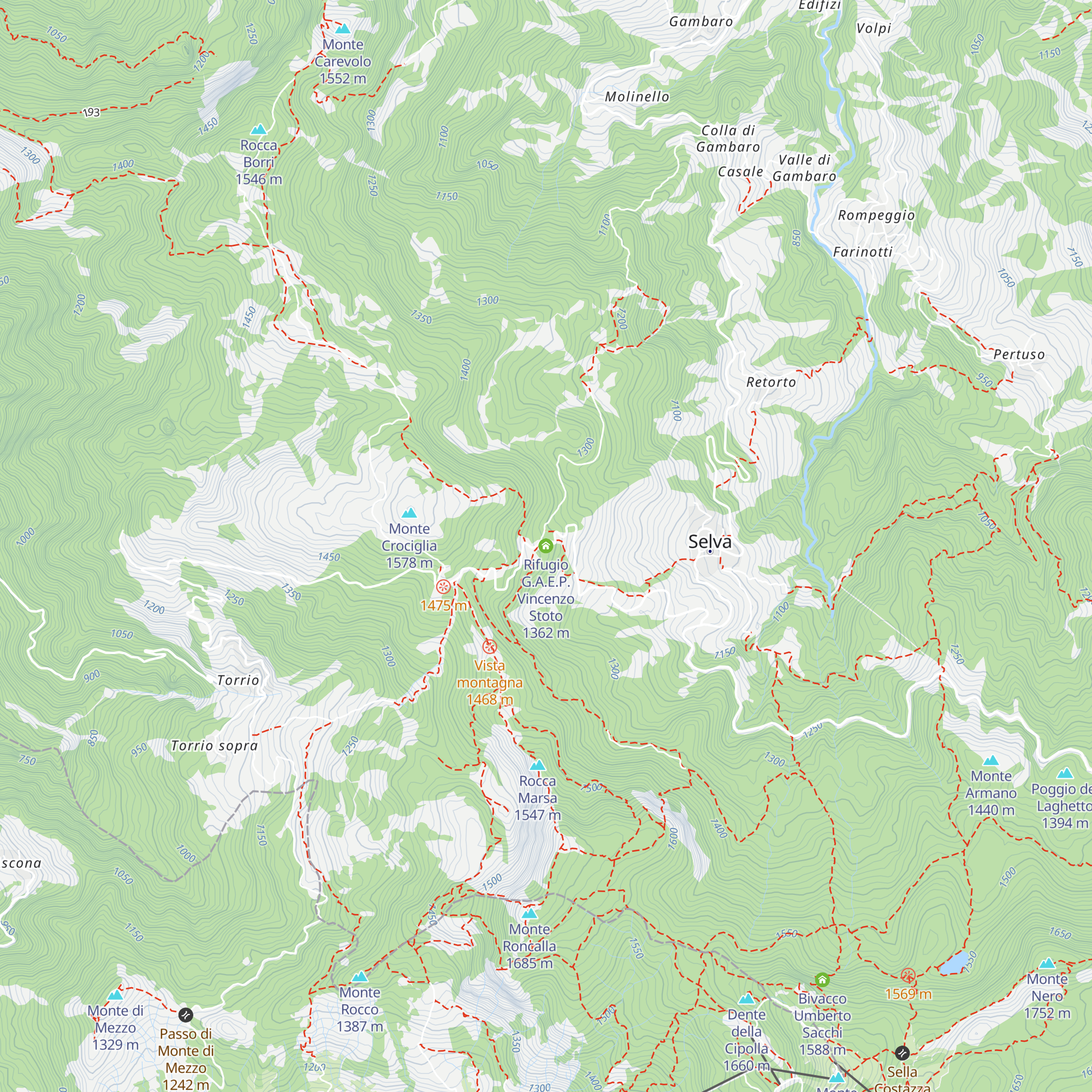 Rifugio G.A.E.P. Vincenzo Stoto map