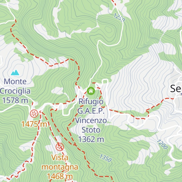 Map of Rifugio G.A.E.P. Vincenzo Stoto