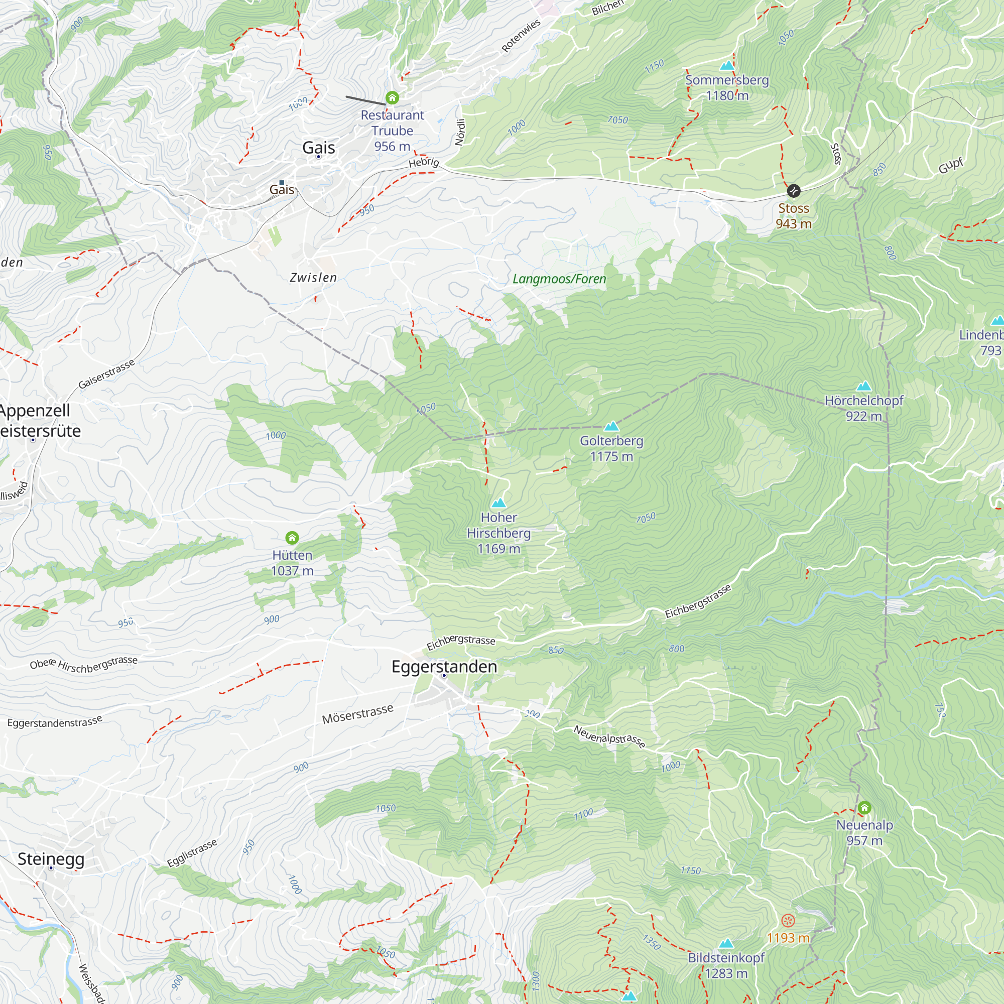 Hoher Hirschberg map