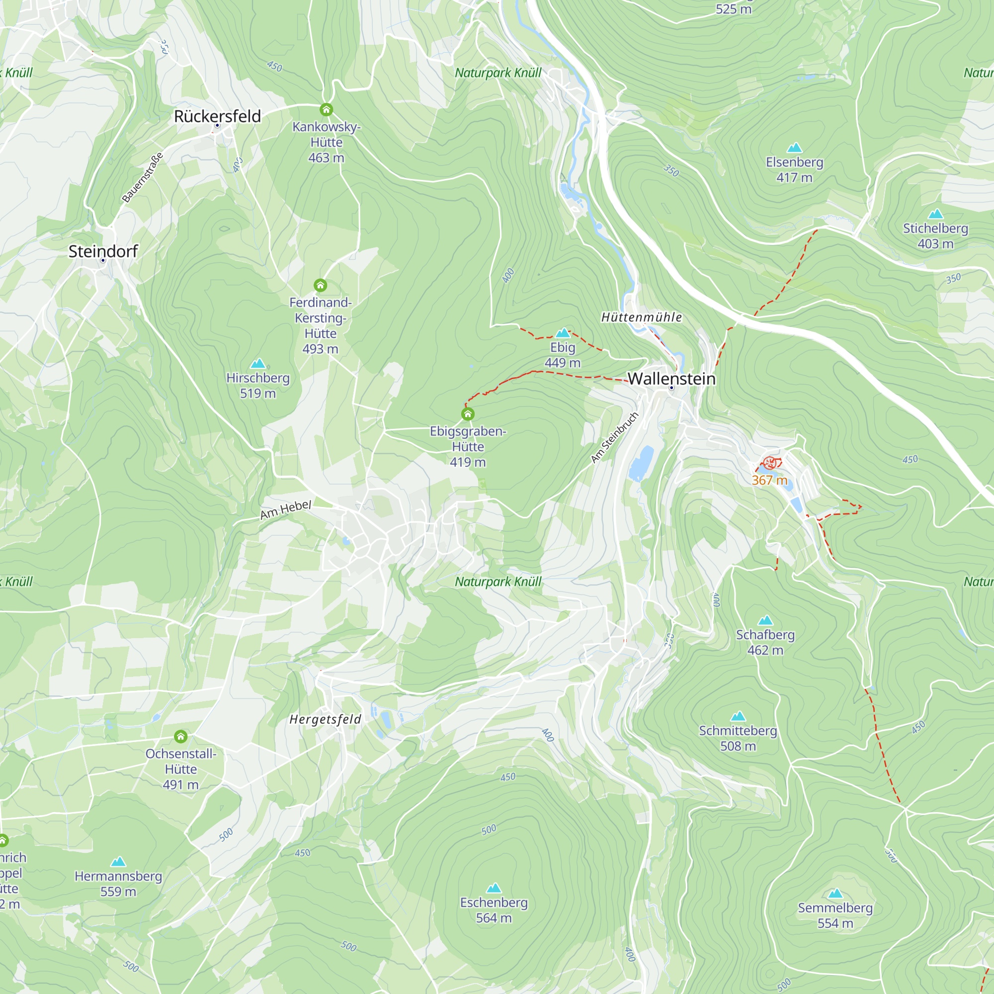 Waldlehrpfad-Hütte Umberg map