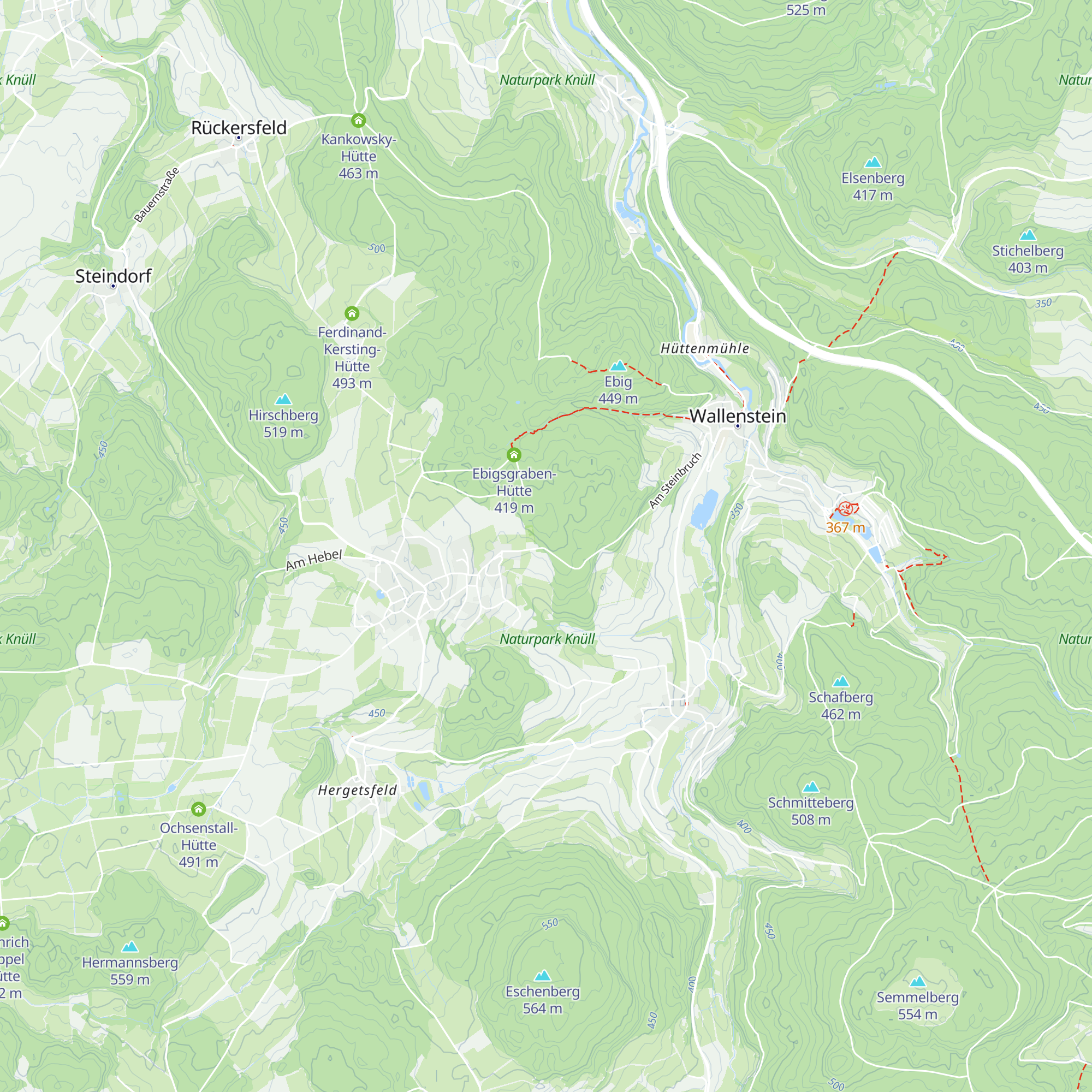 Waldlehrpfad-Hütte Umberg map