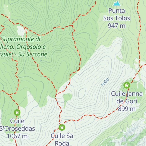 Map of Pinnetu Sor Bandidos