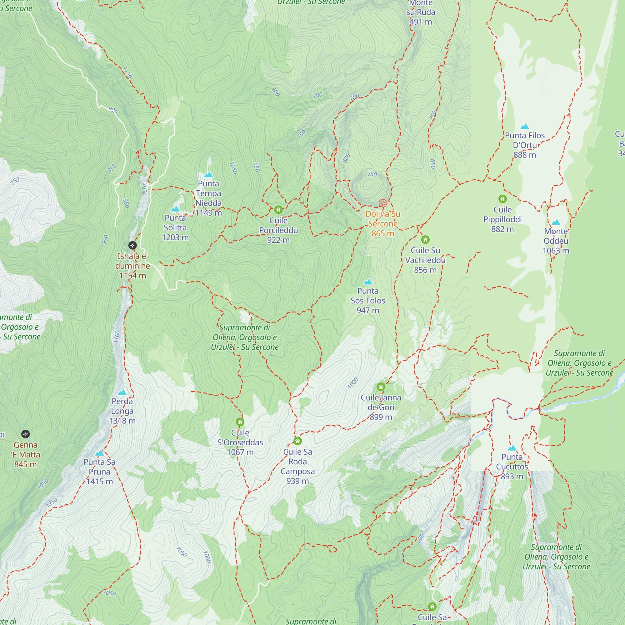 Cuile Pistoccu map