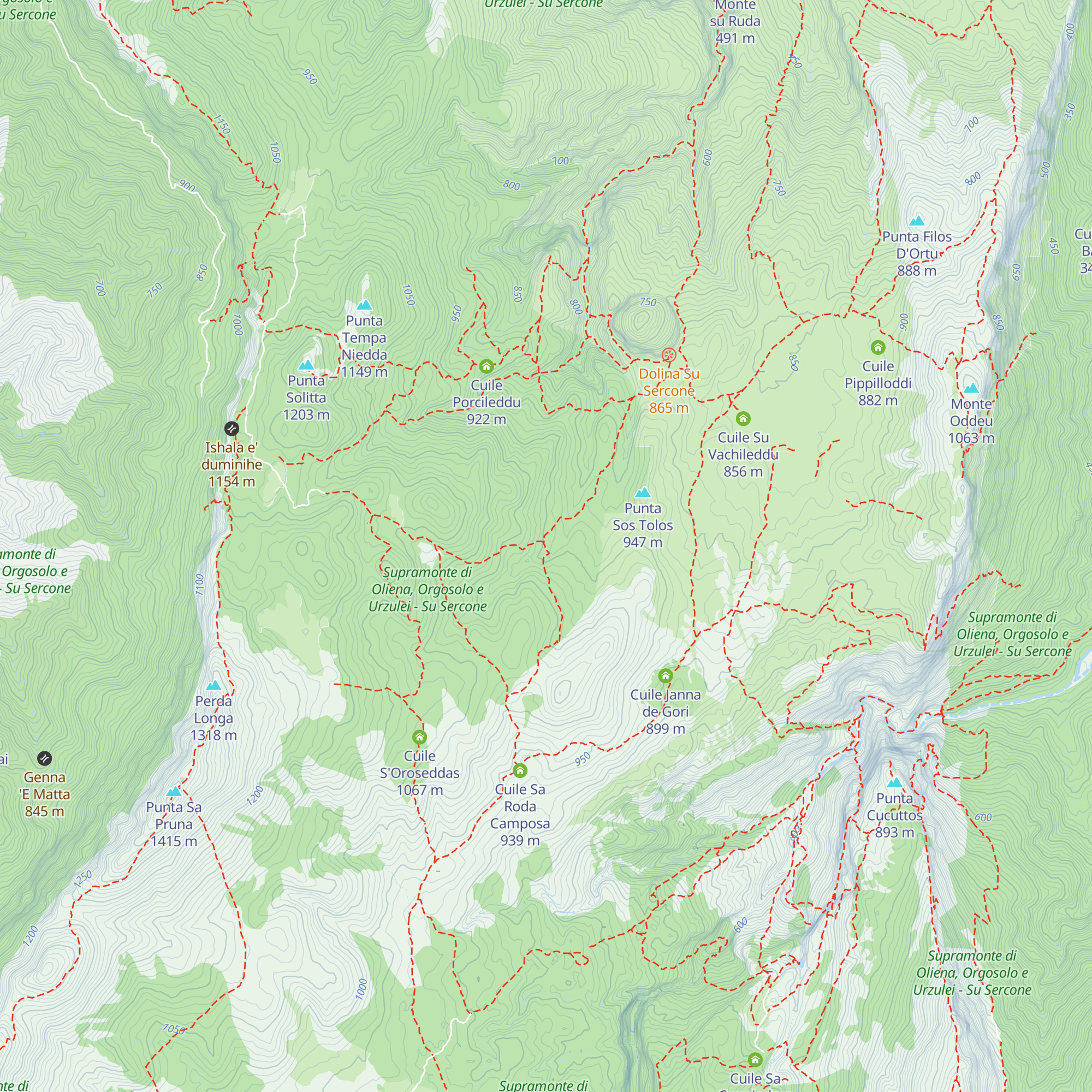 Cuile Pistoccu map