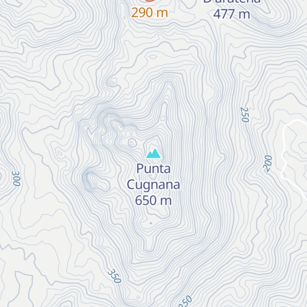 Map of Punta Cugnana