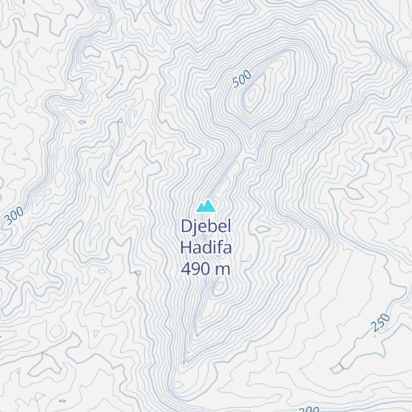 Map of Djebel Hadifa