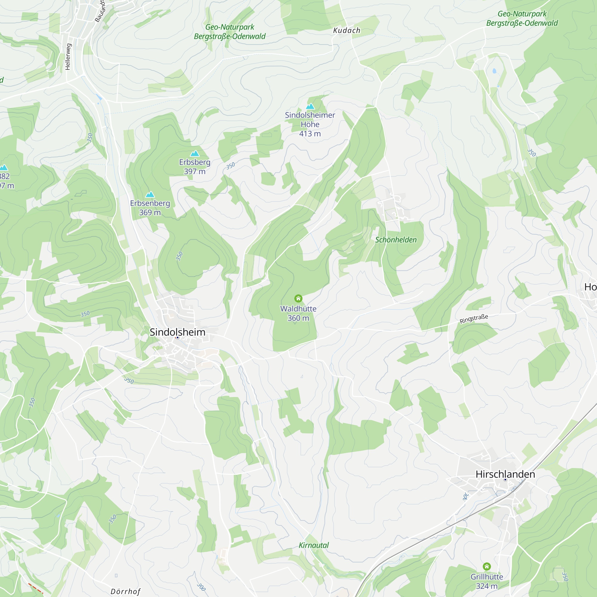 Waldhütte map