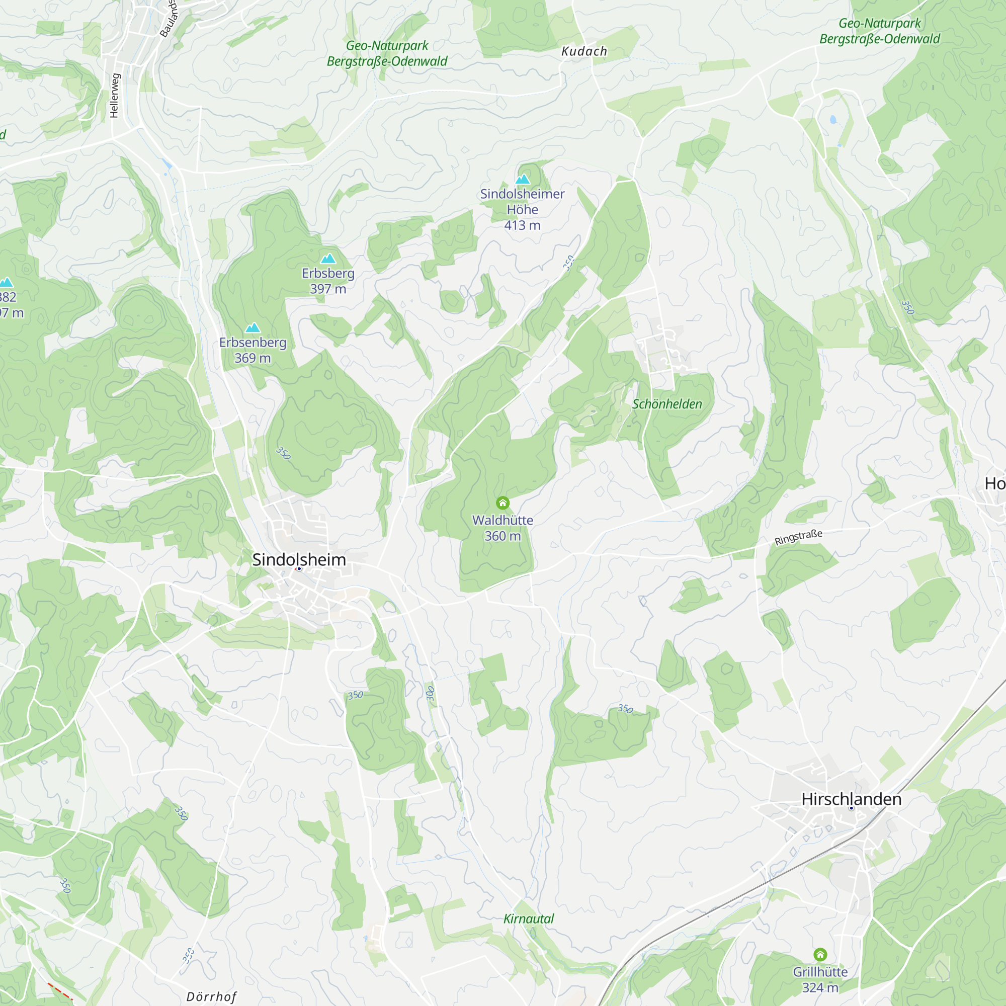 Waldhütte map