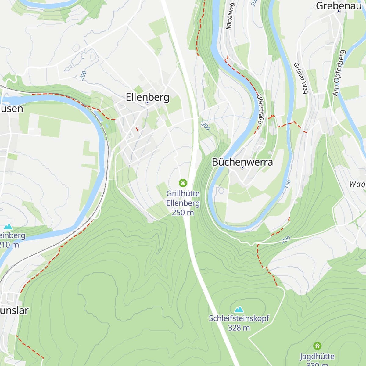 Grillhütte Ellenberg map
