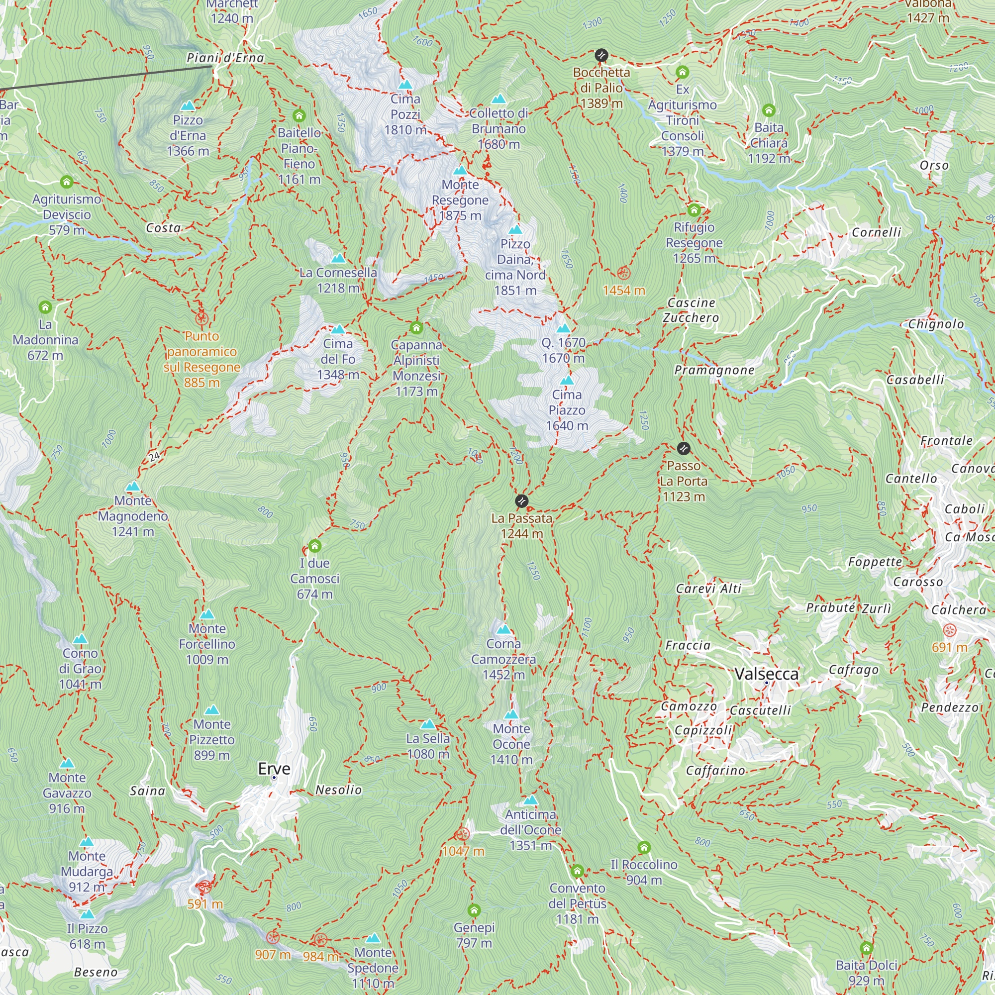 Baita Garzada map