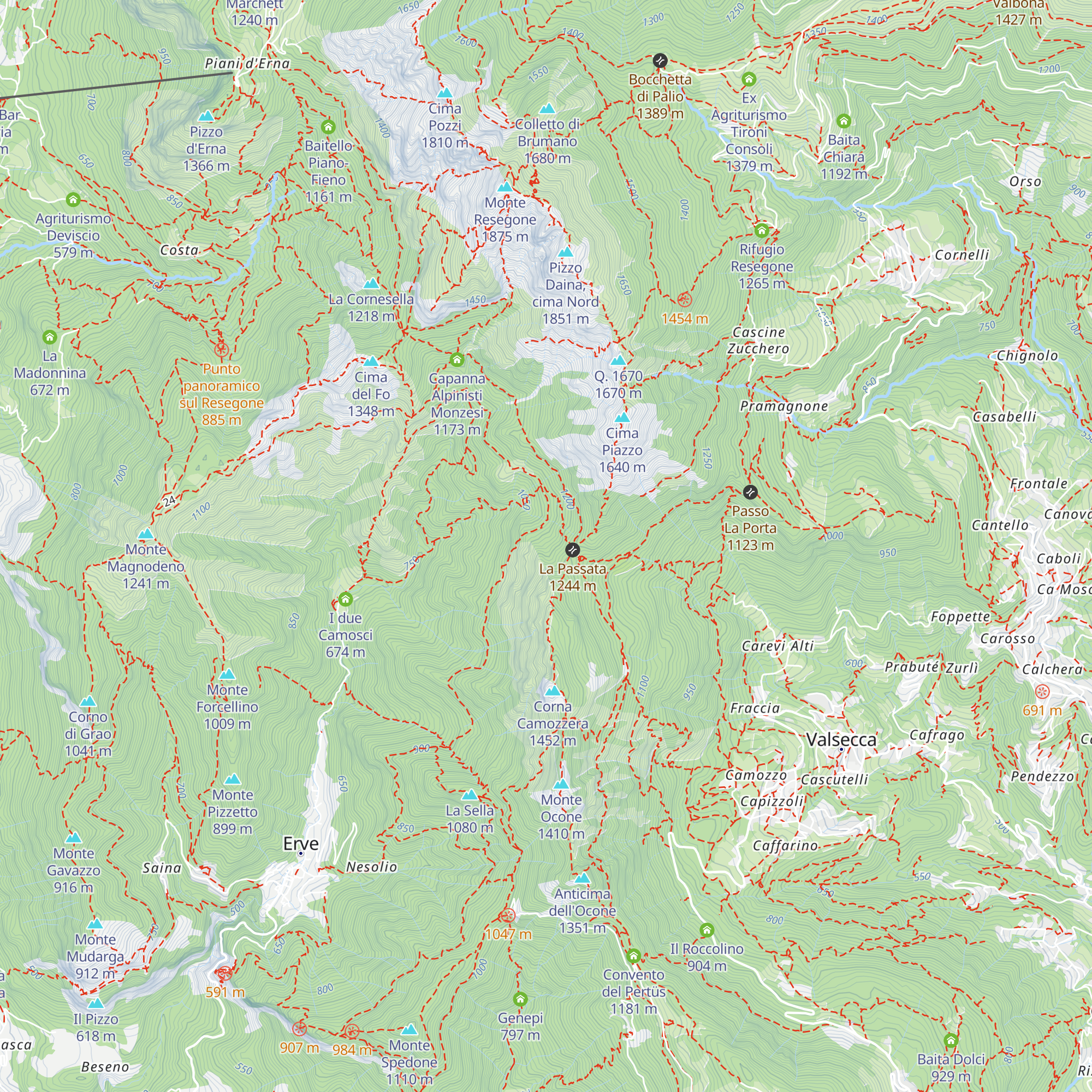 Baita Garzada map