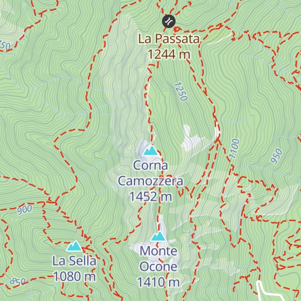 Map of Corna Camozzera